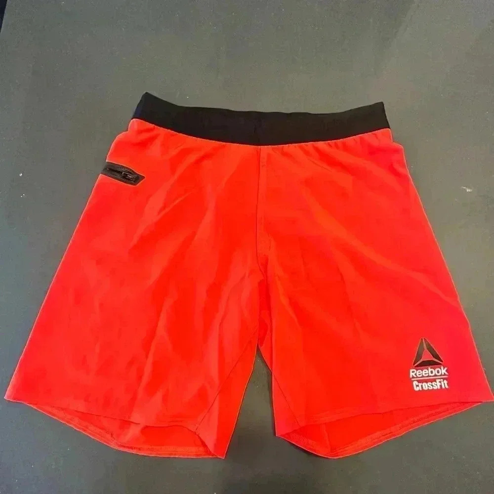 Reebok Red Orange CrossFit Shorts - SMALL